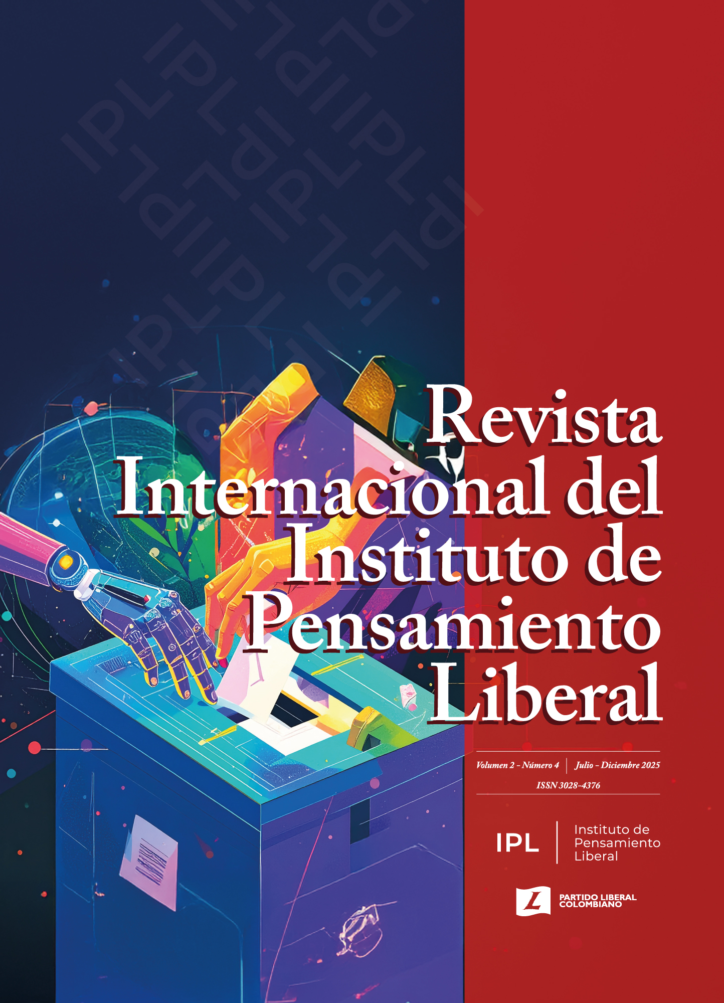 La Revista Internacional del Instituto de Pensamiento Liberal presenta este número especial dedicado a la Democracia, en un contexto marcado por profundas transformaciones políticas, sociales y culturales que interpelan los fundamentos del Estado constitucional de derecho y los principios de la democracia liberal. El volumen reúne un conjunto de artículos que analizan críticamente la crisis democrática contemporánea, el auge de los populismos, las tensiones entre soberanía popular y constitucionalismo, así como los procesos de erosión institucional que afectan a las democracias en América Latina y, de manera particular, en Colombia. Frente a estos desafíos, el número propone el garantismo constitucional como un horizonte normativo y político orientado a la protección de los derechos fundamentales, el fortalecimiento de los controles al poder y la revitalización de la legitimidad democrática. Desde enfoques interdisciplinarios, los trabajos abordan, entre otros ejes temáticos, las tensiones entre lo popular y lo constitucional, las lecciones democráticas derivadas de las reformas agrarias andinas, la exclusión epistémica del pensamiento de las mujeres en el ámbito universitario, la ampliación del demos hacia sujetos históricamente marginados —como el campesinado, los migrantes y la naturaleza—, y el papel de la gobernanza territorial como mecanismo de contención frente a derivas autoritarias. Este número especial busca contribuir al debate académico contemporáneo sobre la democracia, ofreciendo marcos analíticos y reflexiones críticas que dialogan con los desafíos actuales de la gobernabilidad, la justicia social y la defensa del orden constitucional. Asimismo, pretende servir como insumo para investigadores, decisores públicos y actores sociales comprometidos con la construcción y sostenibilidad de democracias más inclusivas, pluralistas y garantistas.